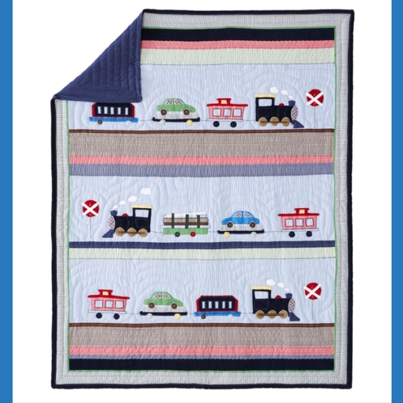 Pottery Barn Bedding Pottery Barn Ryder Quilt Comforter Trains Kids